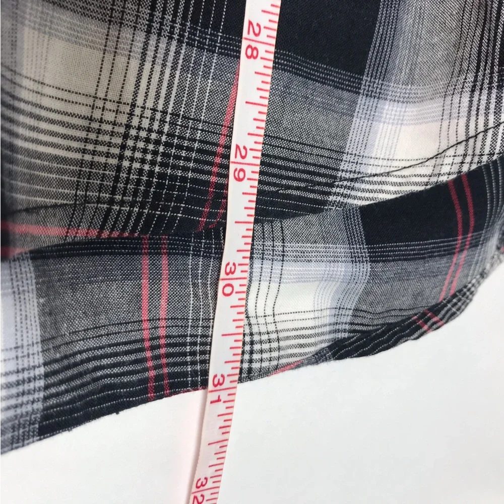 Browning Men's Black & White Plaid Long Sleeve Button Down Shirt - Picture 11 of 11